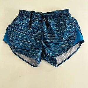 Nike Women's Athletic Shorts - Blue and‎ Black